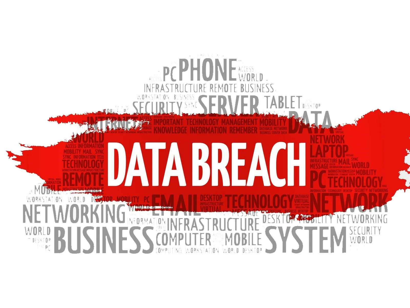 Data Breach Word Graph