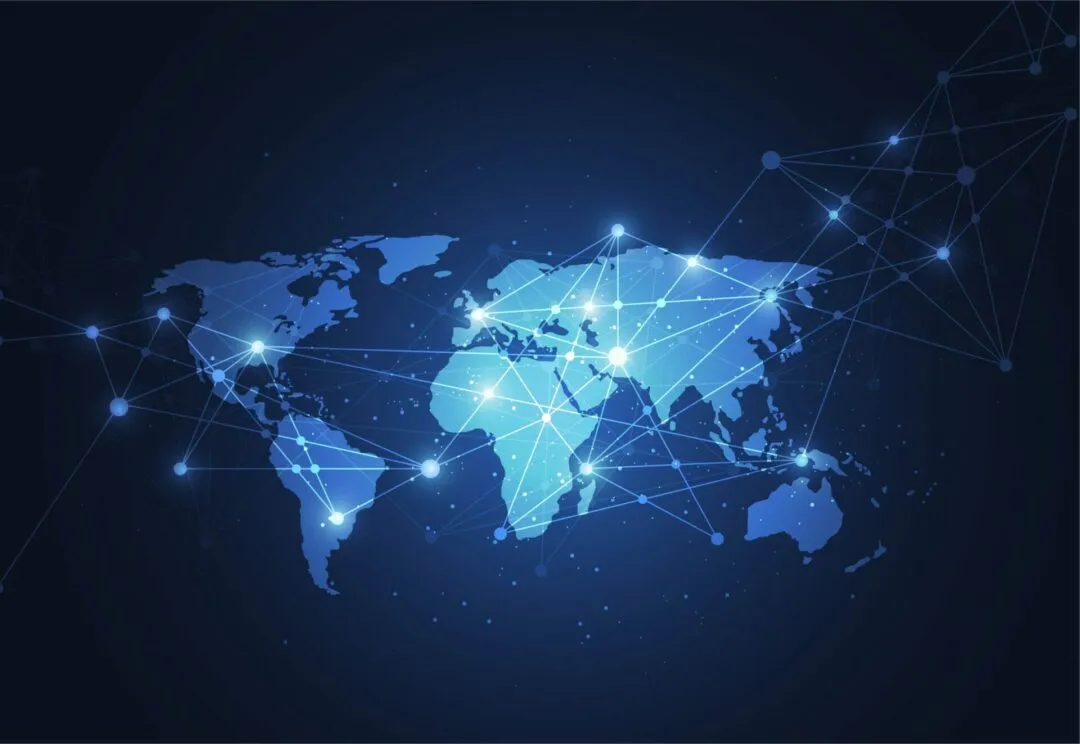 Global Data Transfer Map