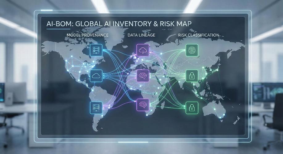 A split-screen graphic contrasting a dark, chaotic digital network labeled with AI risks like "BIAS" and "BLACK BOX" against a clean office setting where a professional woman uses an "AUDIT-READY" holographic interface under the Formiti Privacy logo.