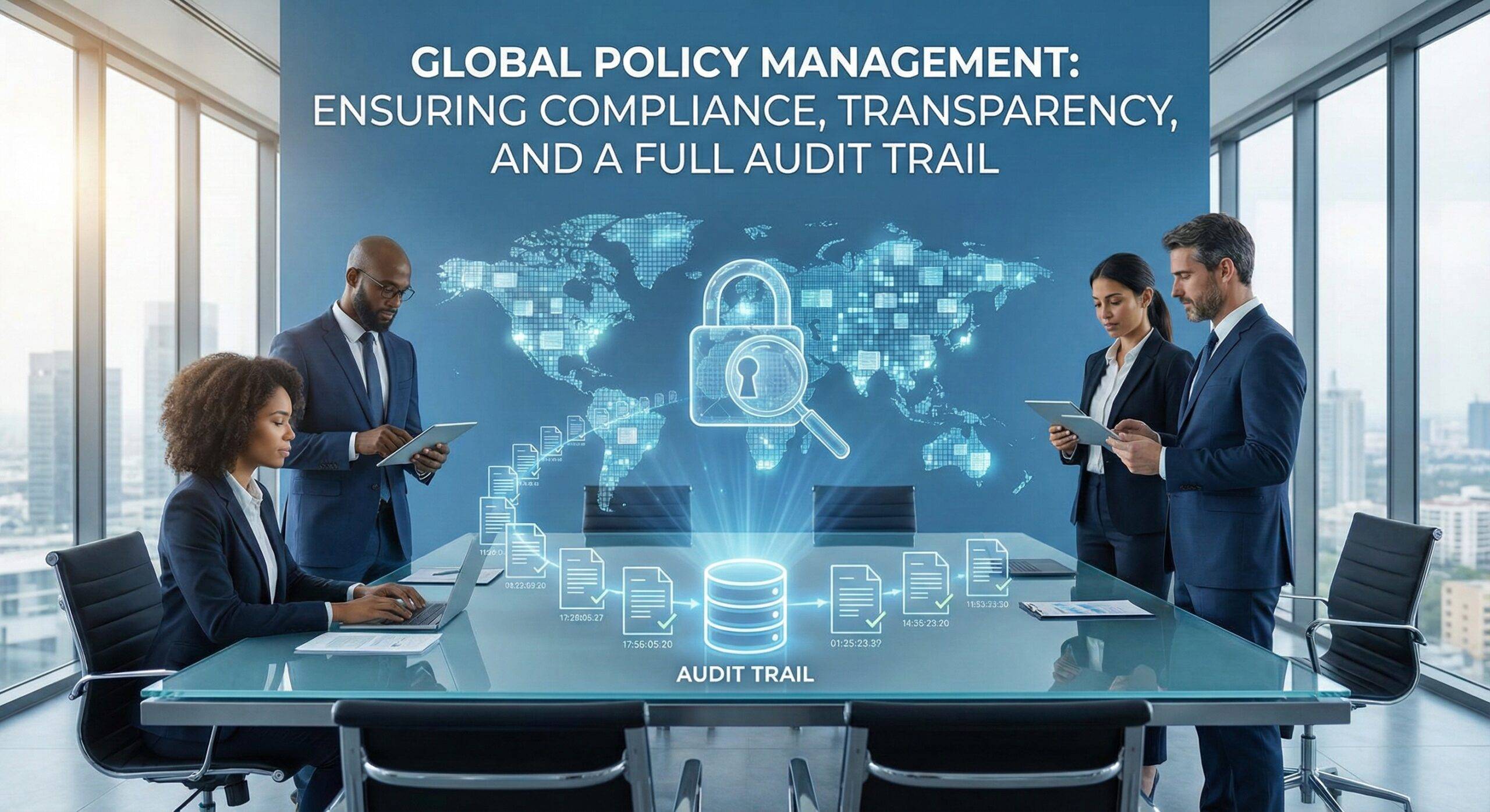 Global Policy Management Ensuring Compliance, Transparency, and a Full Audit Trail