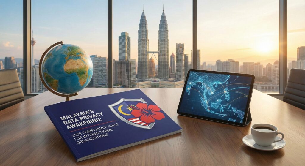 Malaysia’s Data Privacylaw books on office desk Formiti