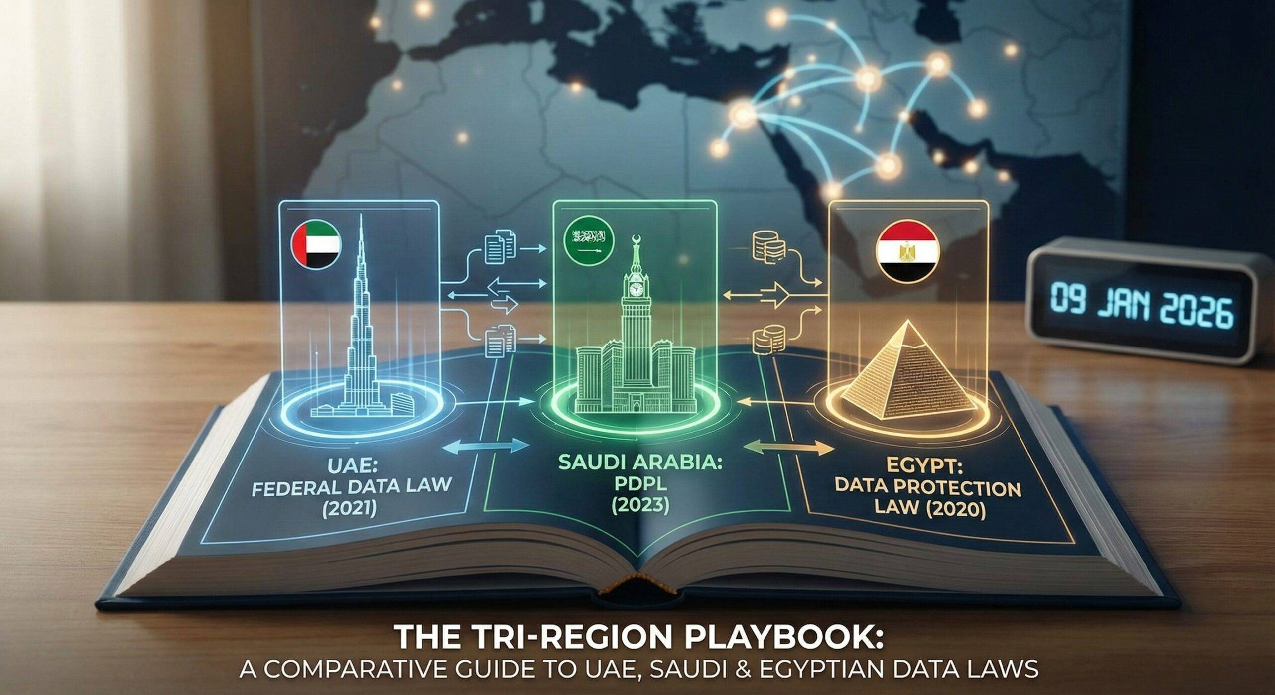 The Tri-Region Playbook: A Comparative Guide to UAE, Saudi & Egyptian Data Laws