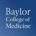 Baylor College of Medicine Logo white lettering on a blue background